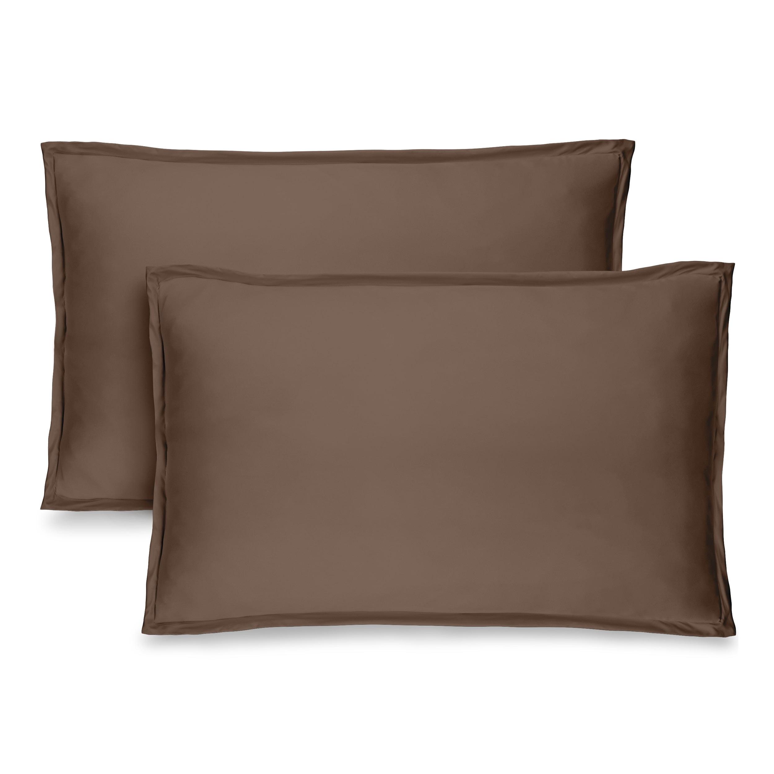 Cocoa Ultra-Soft Microfiber Standard Pillow Sham Set