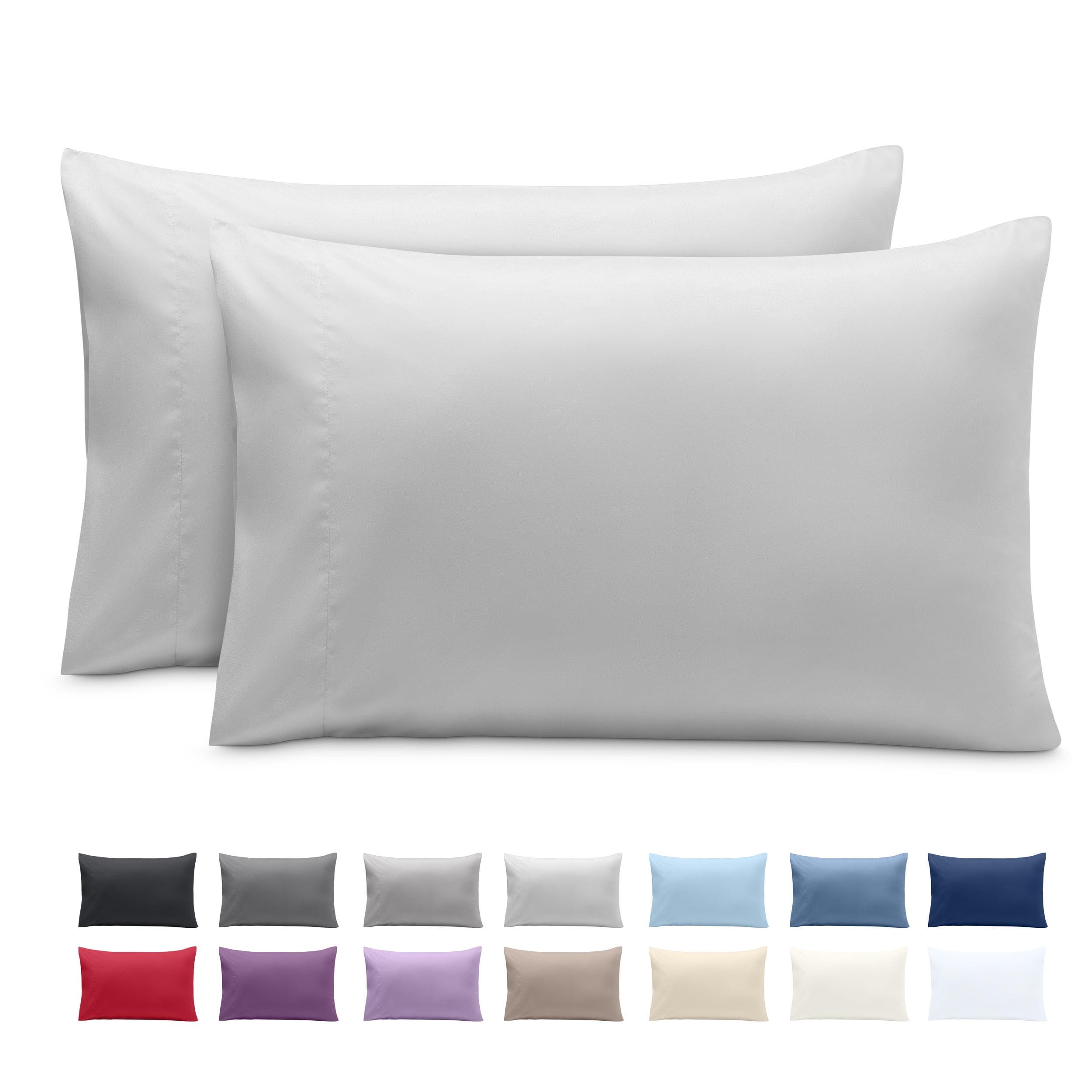 Microfiber Standard - Envelope - 20 x 26 Cloud Grey Pillowcase Set by Bare Home