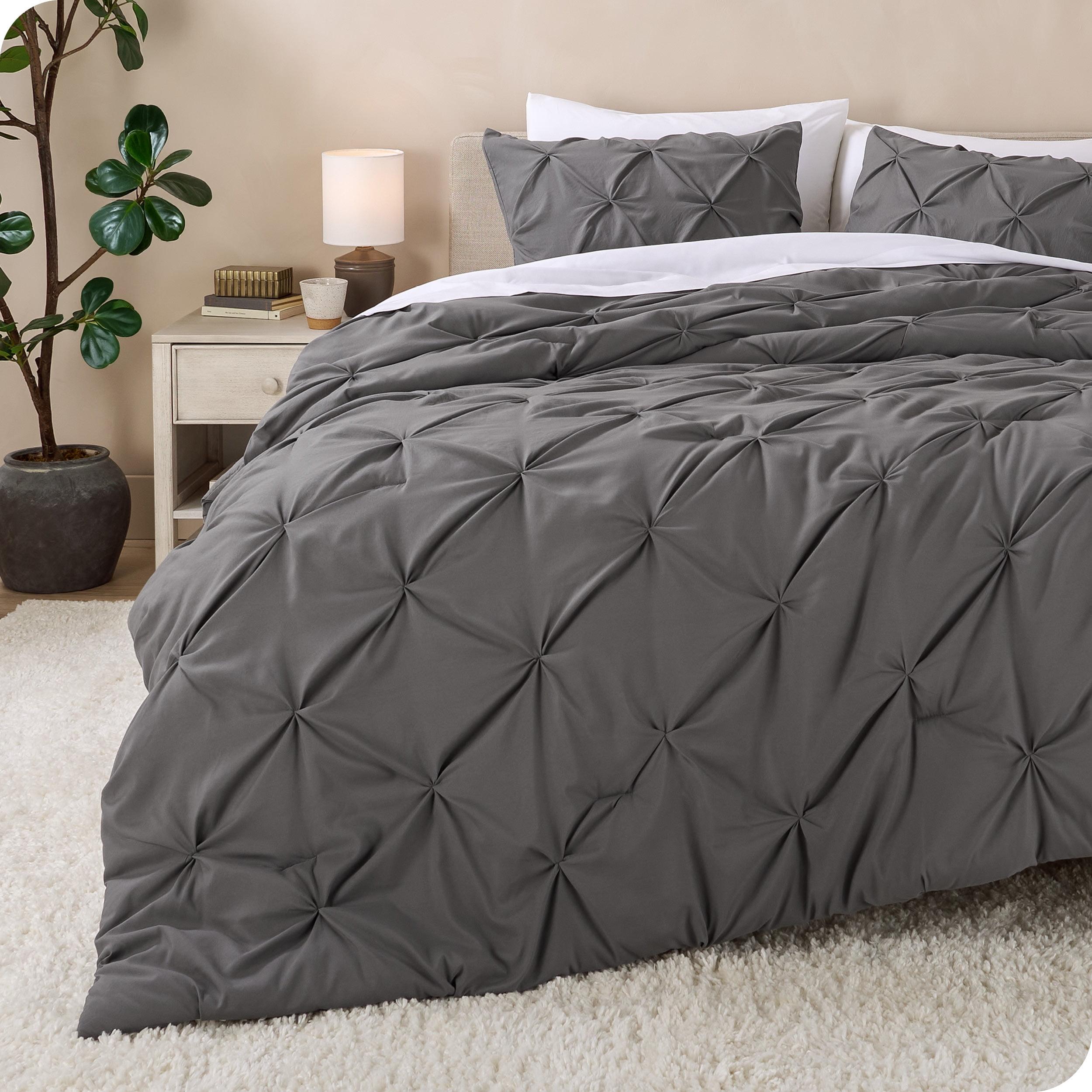 Bare Home Down Alternative Pintuck Comforter Set