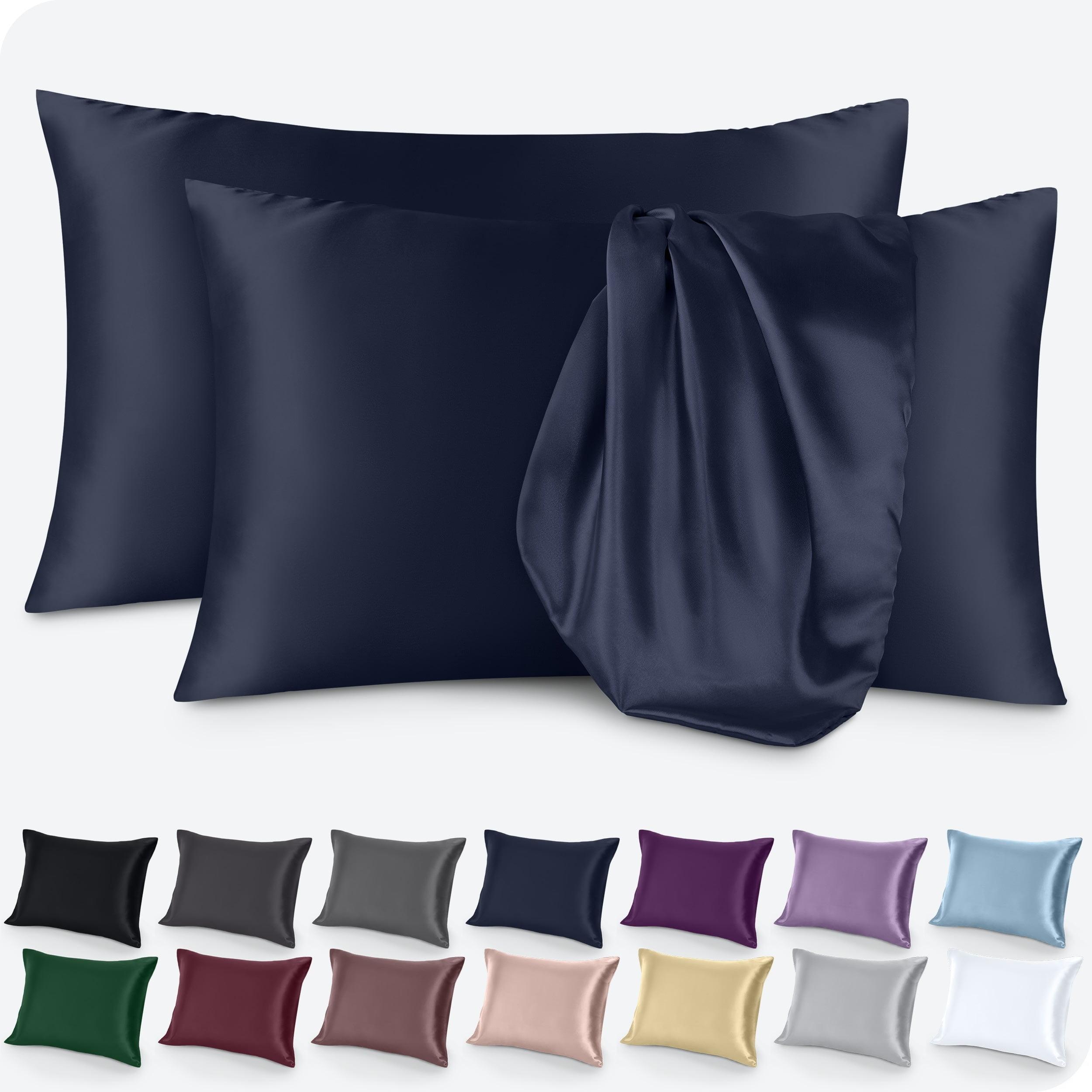 2 Pcs Satin Pillowcase Set for Hair and Skin by Bare Home