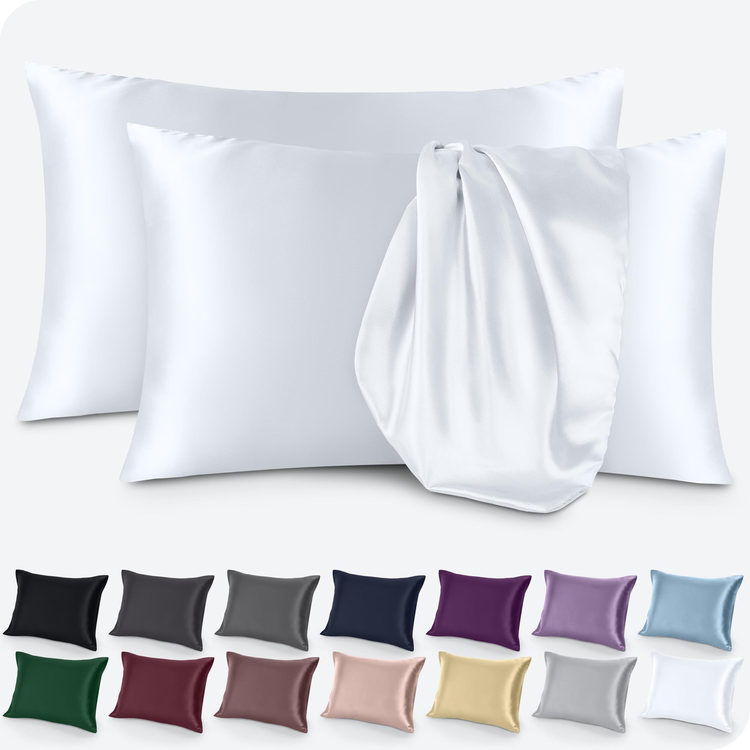 2 Pcs Satin Pillowcase Set for Hair and Skin by Bare Home