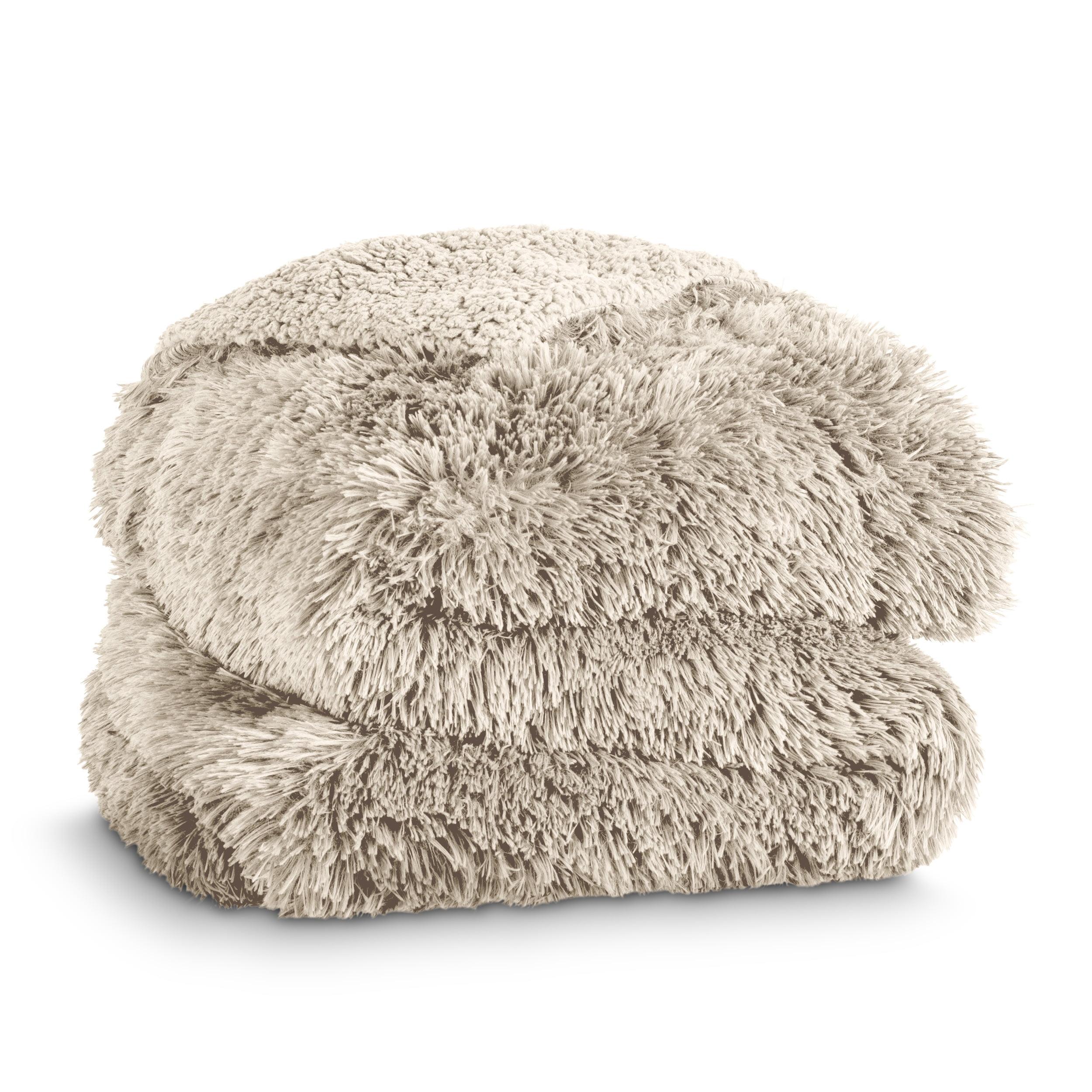 Bare Home Shaggy Faux Fur Sherpa Blanket