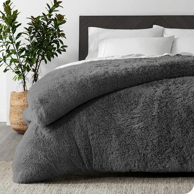 Bare Home Shaggy Fleece Plush Duvet Cover