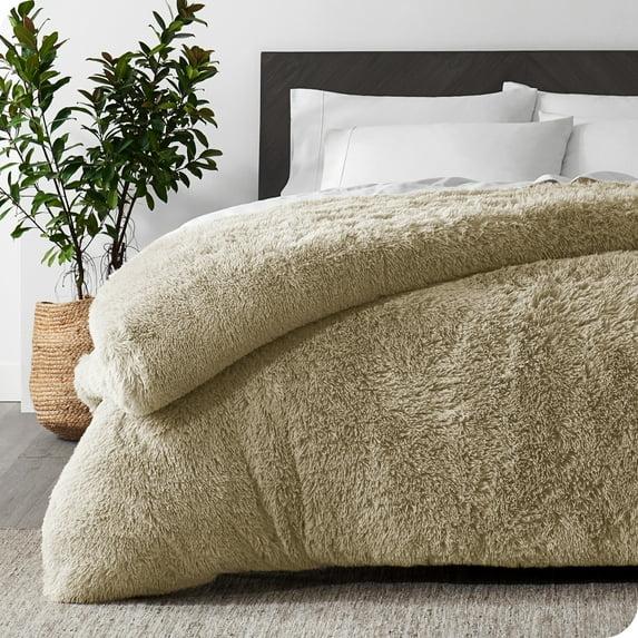 Bare Home Shaggy Fleece Plush Duvet Cover