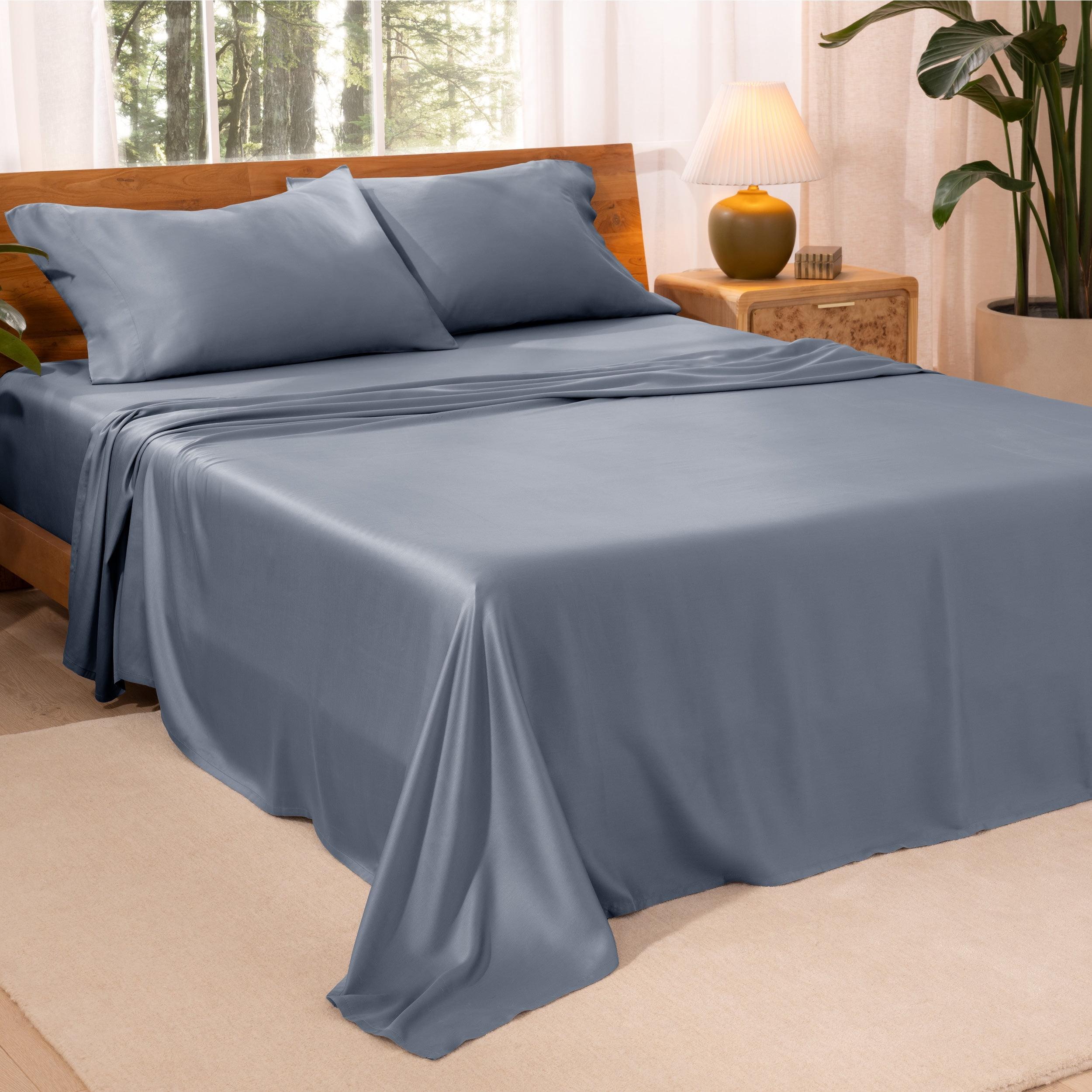 Twin XL Indigo TENCEL™ Lyocell Sheet Set by Bare Home