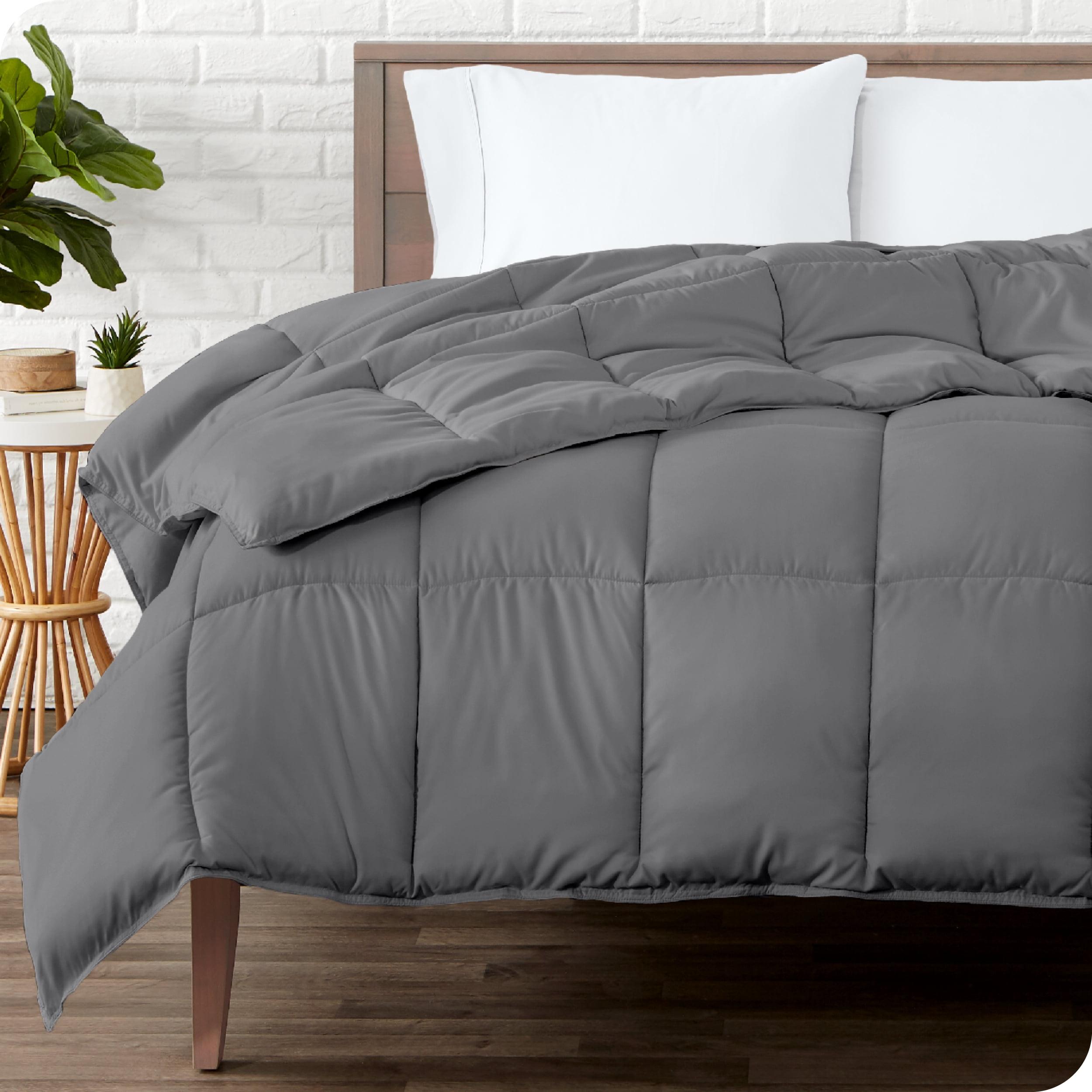 Nestl Comforter, Quilted Down Alternative Duvet Insert, All-Season Bedding Twin-XL Comforter, Grey