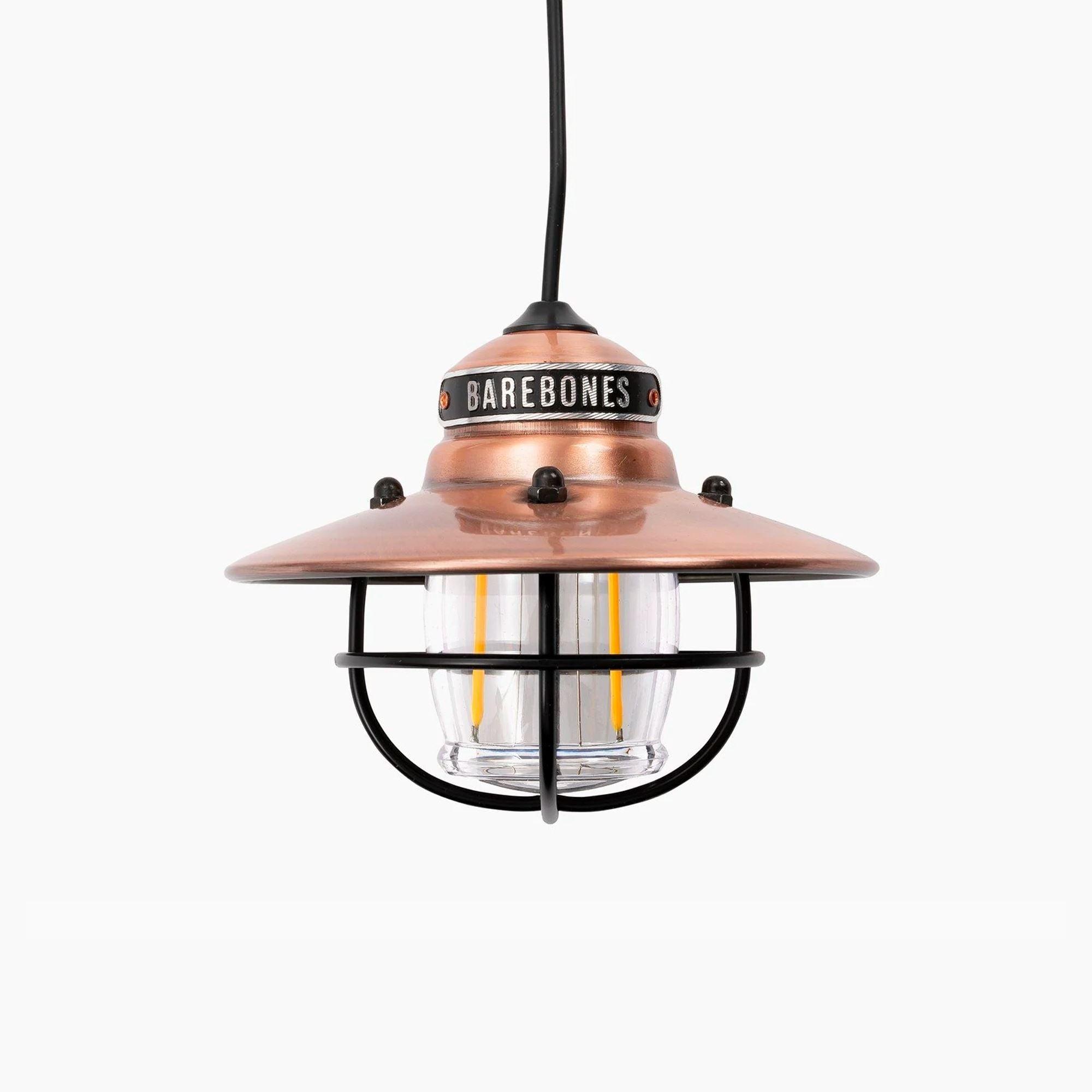 Classic Edison-Style LED Copper Pendant Light for Indoor/Outdoor