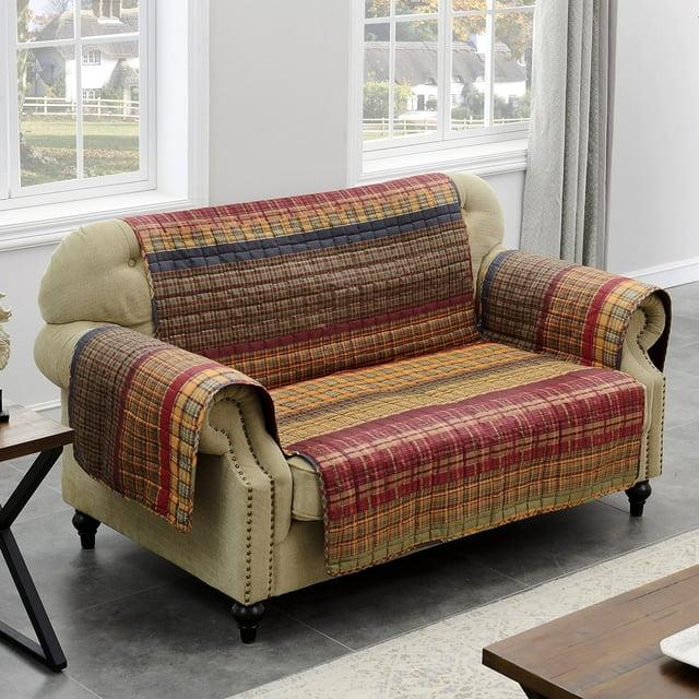Gold Rush Reversible Loveseat Slipcover