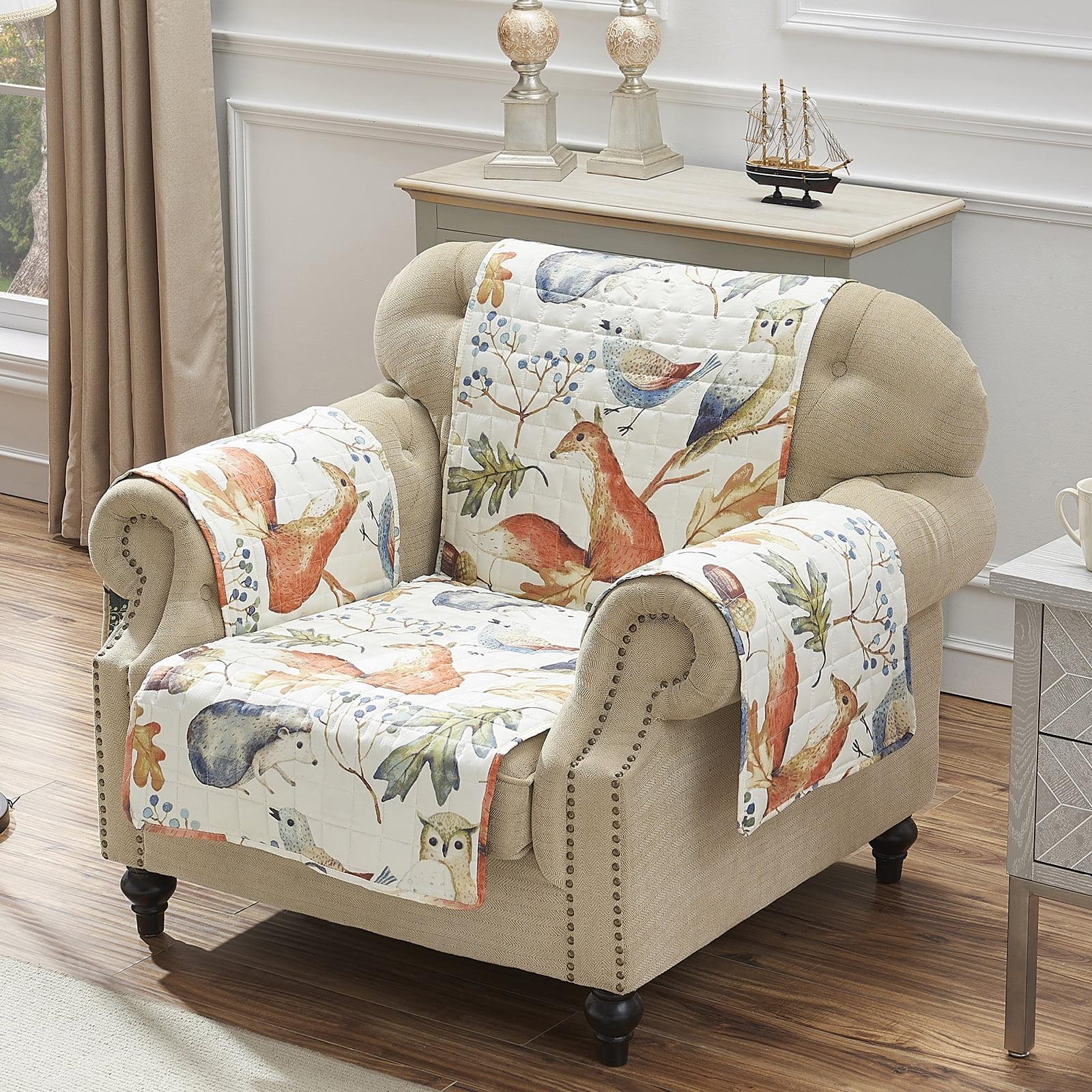 Barefoot Bungalow Elmina Willow Reversible Quilted Armchair Slipcover