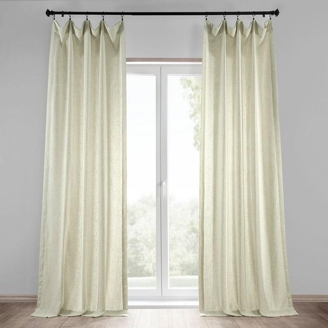 Barley Heavy Faux Linen Curtain (1 Panel), Barley, 50W X 96L