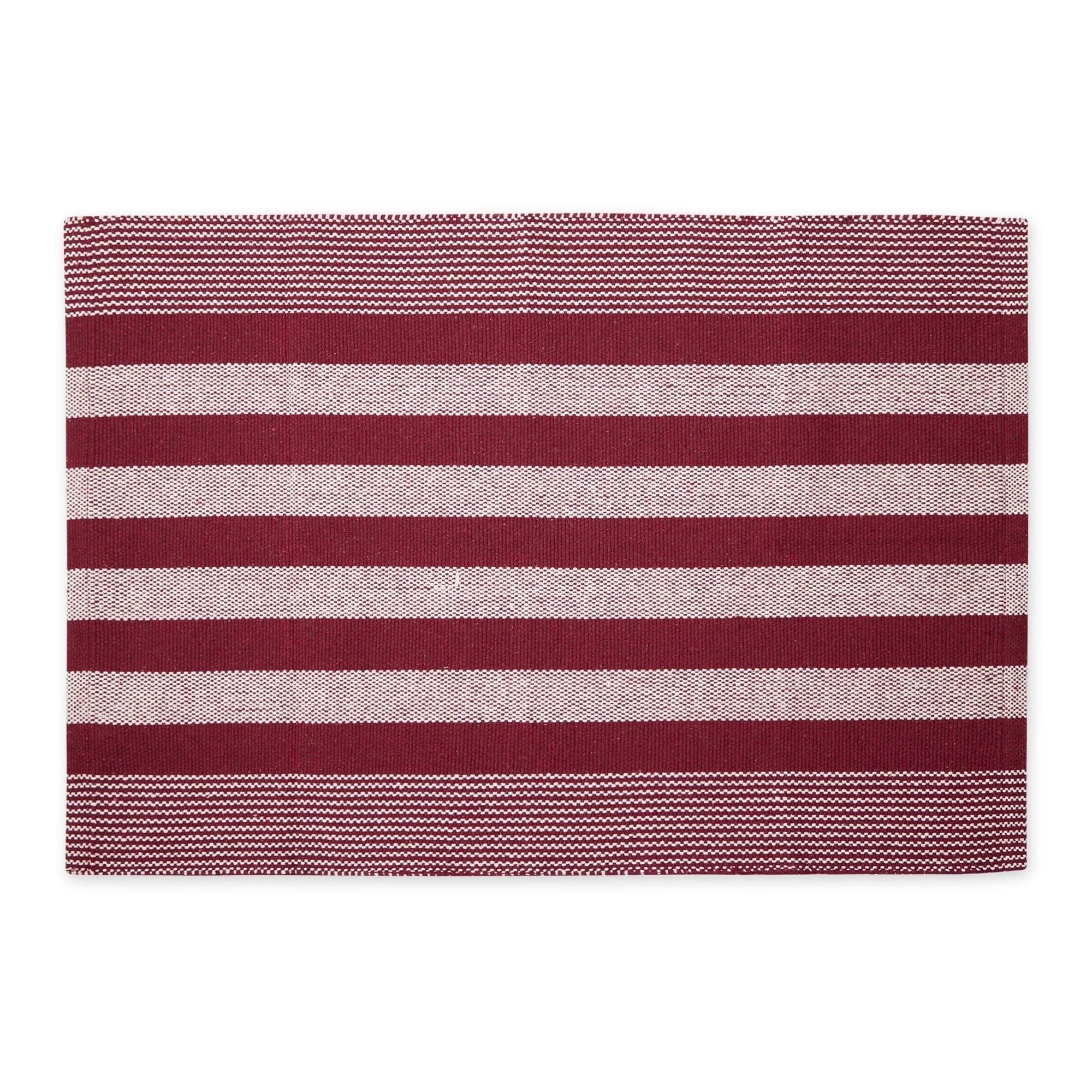 Flatweave Cotton Striped Rug