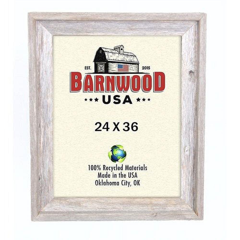Millwood Pines Kattan Weathered Gray Wood Beveled Picture Frame