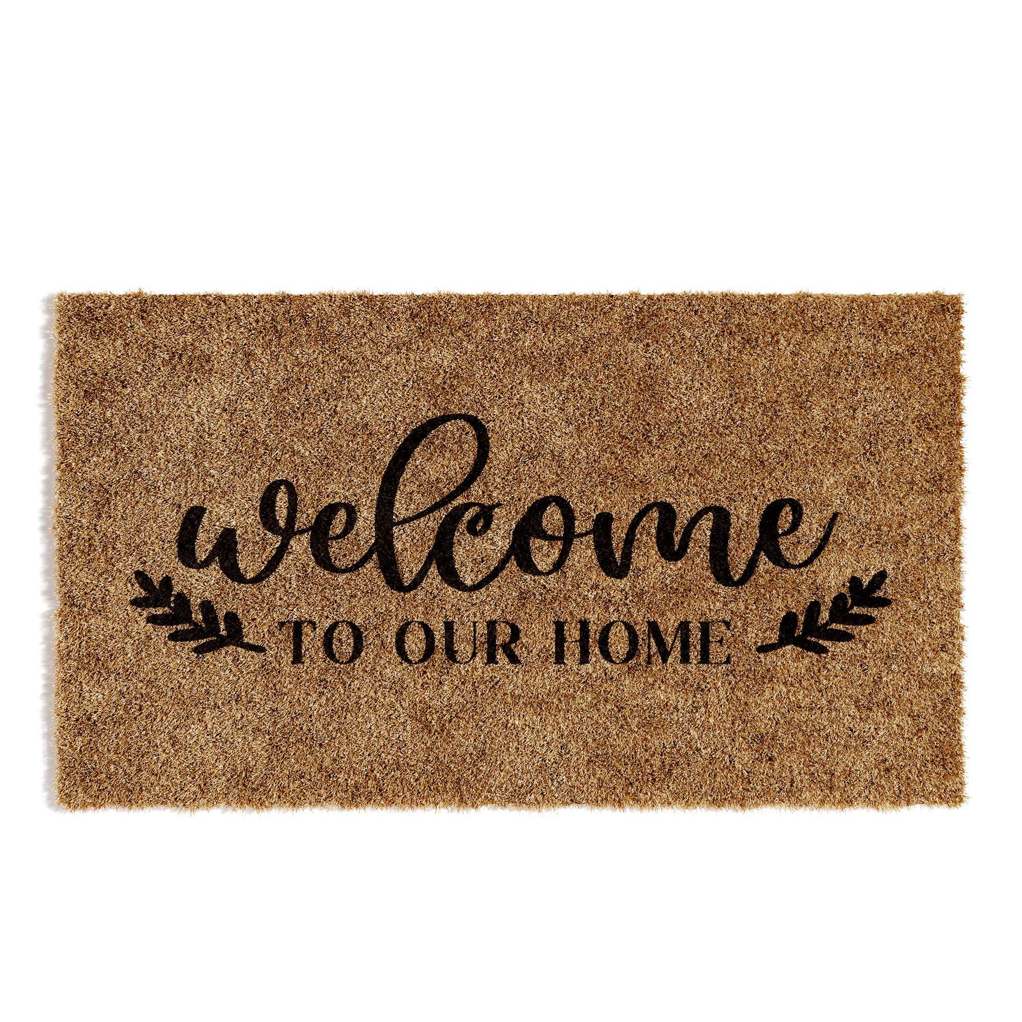 Bathroom Doormat Welcome Welcome Outdoors, Large Front Door Entrance Absorbent Anti-Dirty Non-Slip Entry Carpet, Low Profile Kitchen Door Mat Bedroom Carpet Porch Rugs 16 * 24in