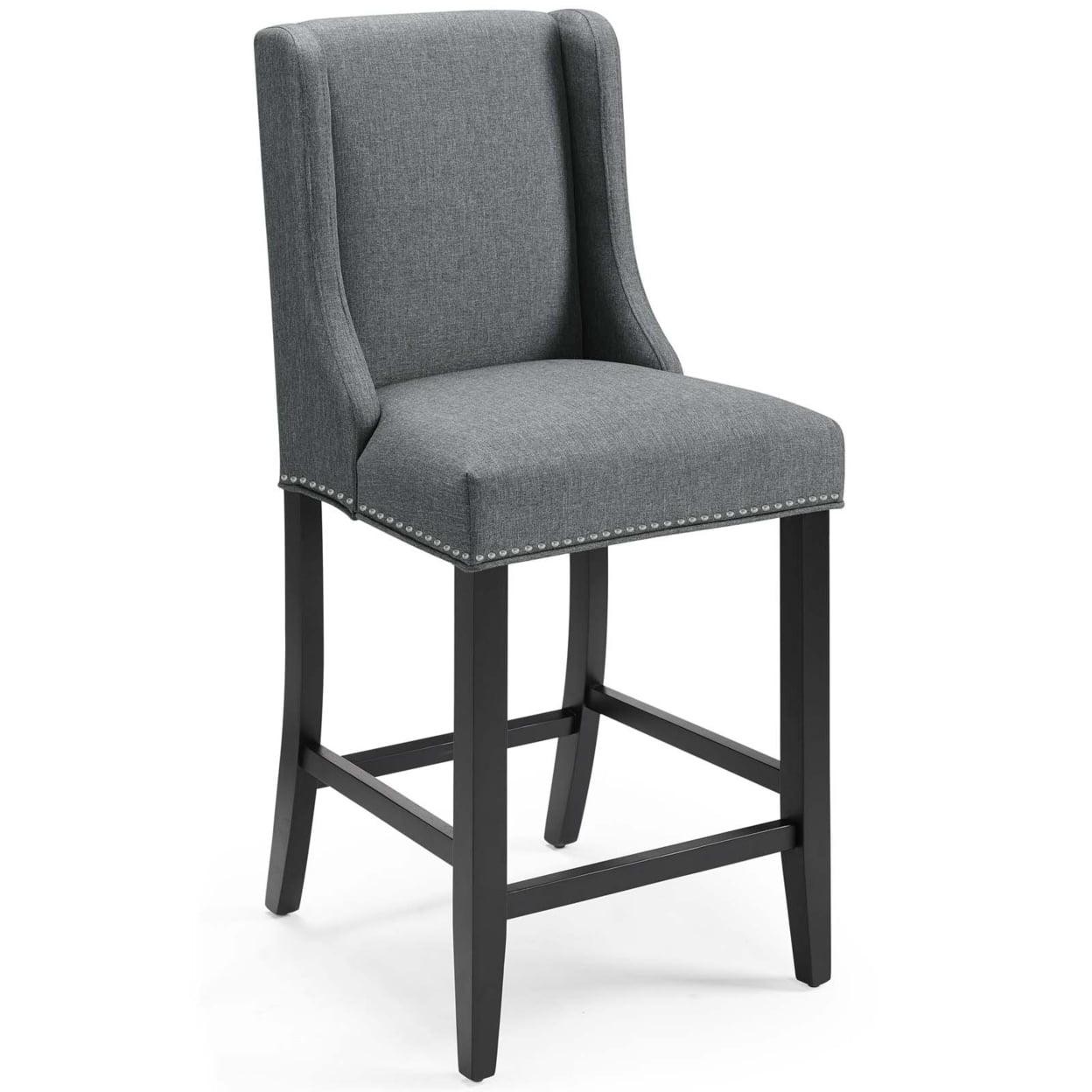 Modway Baron Upholstered Fabric Bar Stool