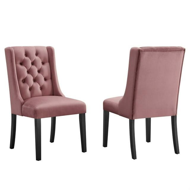Modway Baronet Performance Velvet Dining Chairs by Modway (Set of 2)