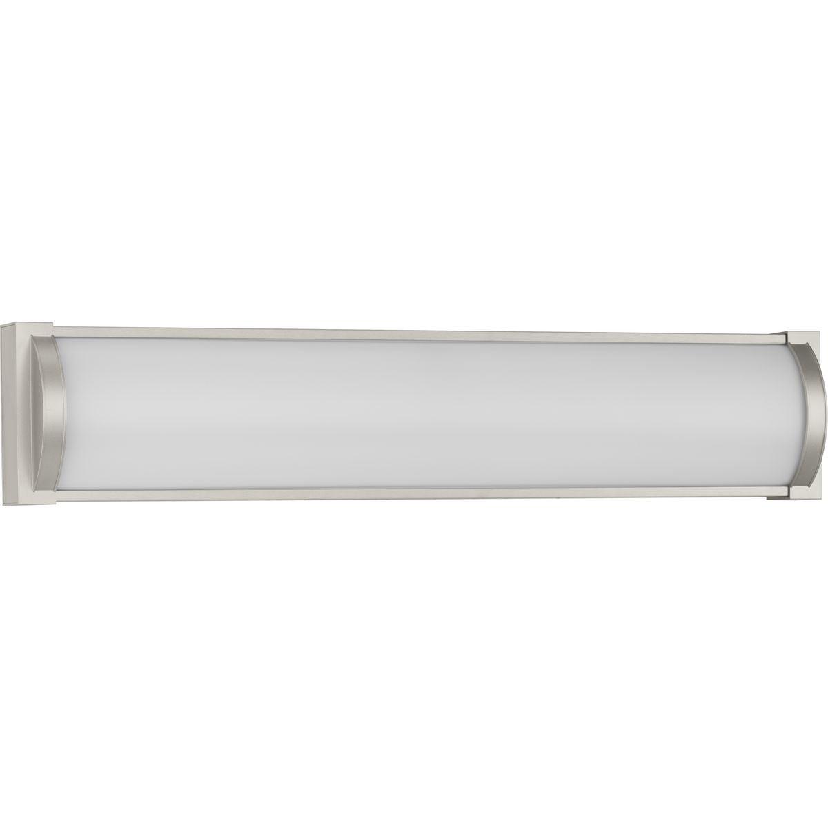 Barril 24" Brushed Nickel LED Linear Vanity Light with Acrylic Shade