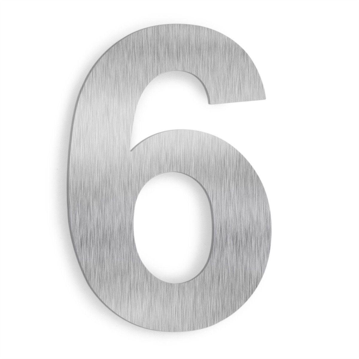 Barton 6'' H Stainless Steel House Number