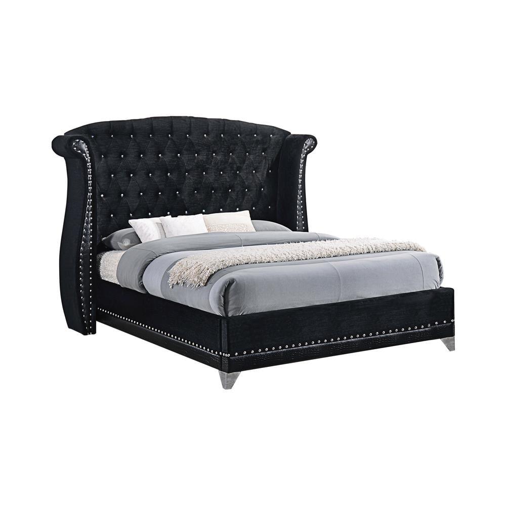 Barzini Upholstered Wingback Bed