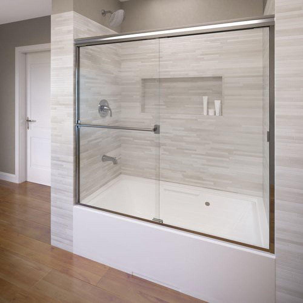 Classic 56" W x 57" H Bypass Frameless Tub Door