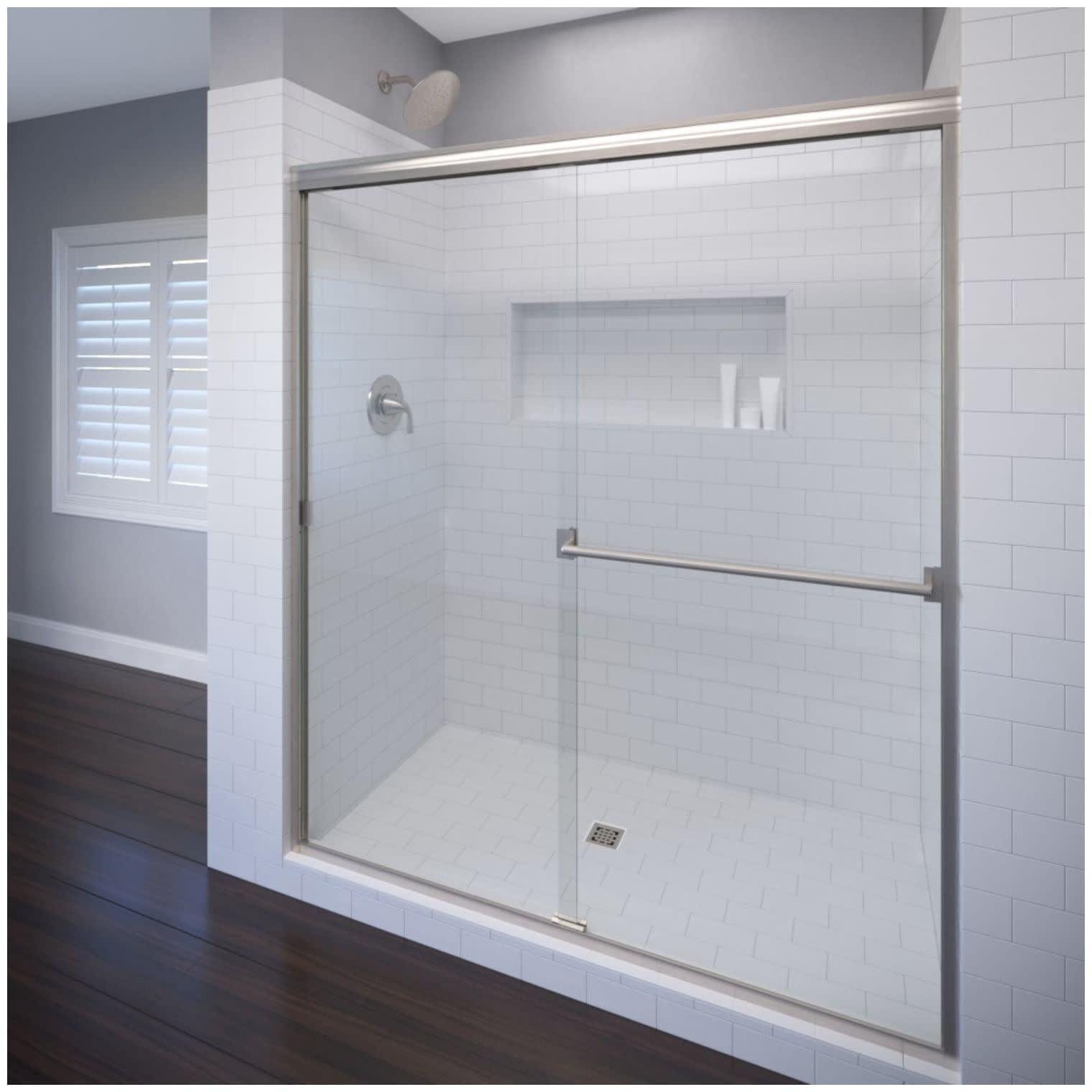 Classic 56" x 70" Frameless Bypass Sliding Shower Door