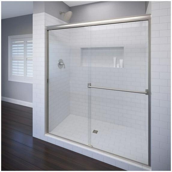 Classic 56" x 70" Frameless Bypass Sliding Shower Door