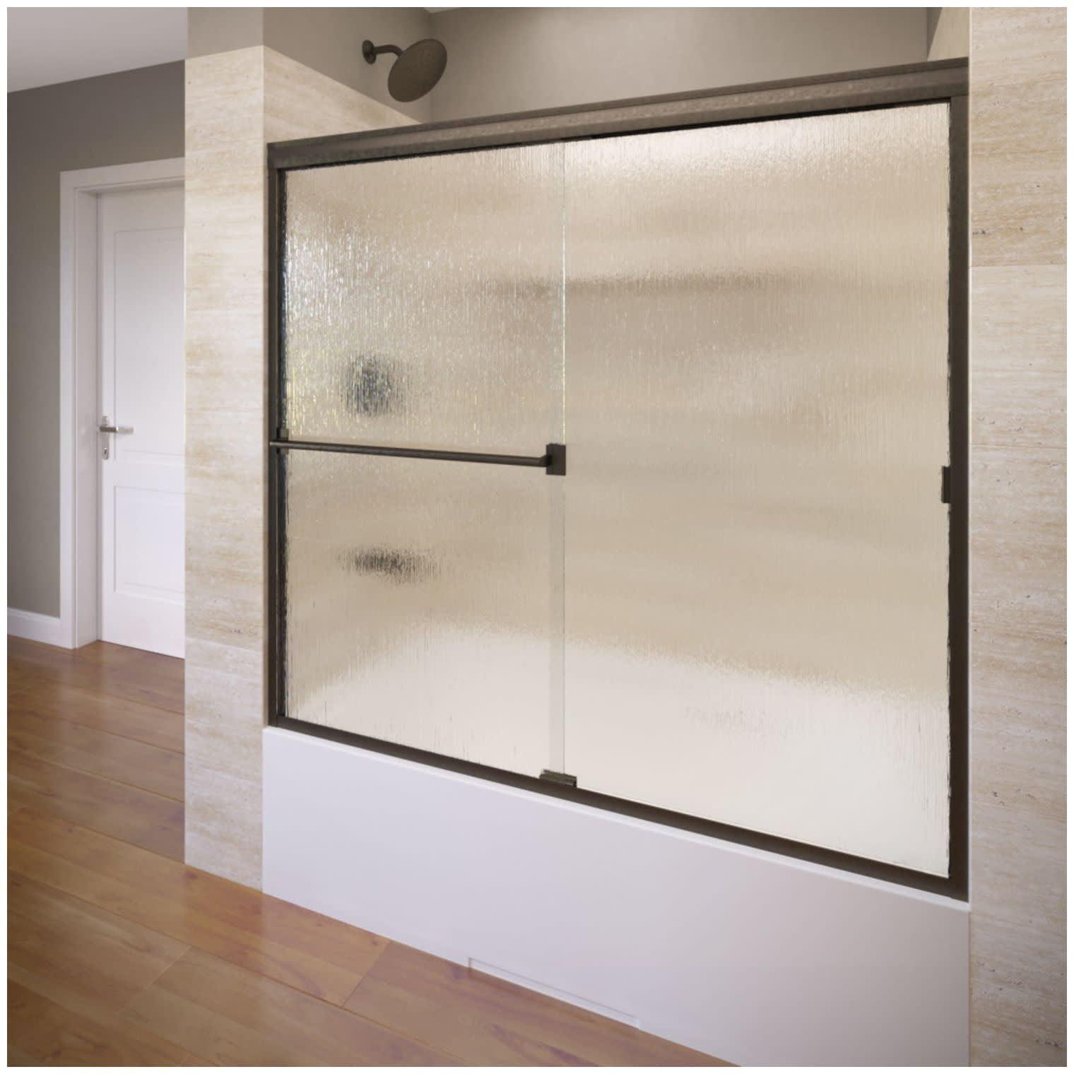 Classic 56" W x 57" H Bypass Frameless Tub Door