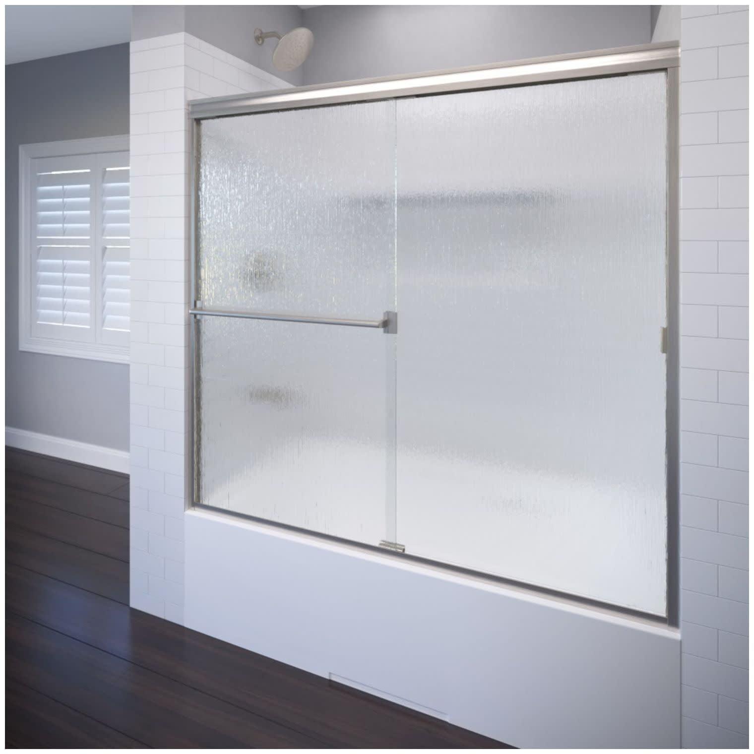 Classic 56" W x 57" H Bypass Frameless Tub Door