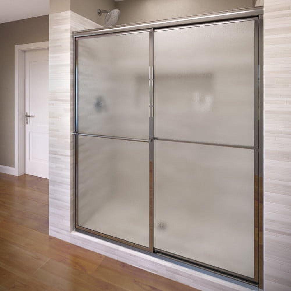 Deluxe 40" x 68" Chrome Framed Sliding Shower Door