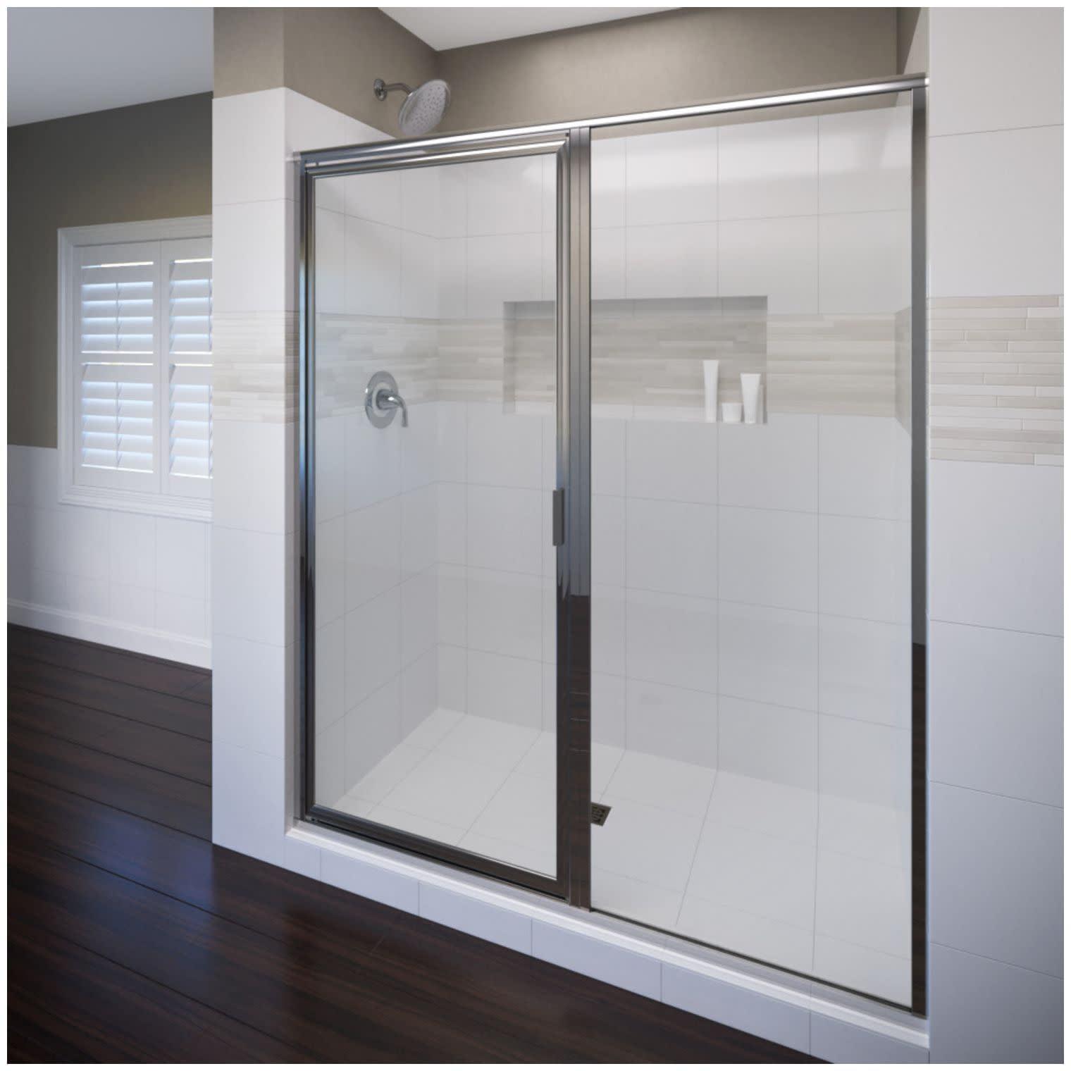 Deluxe 45" W x 72.13" H Framed Shower Door