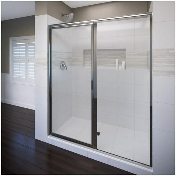 Deluxe 45" W x 72.13" H Framed Shower Door