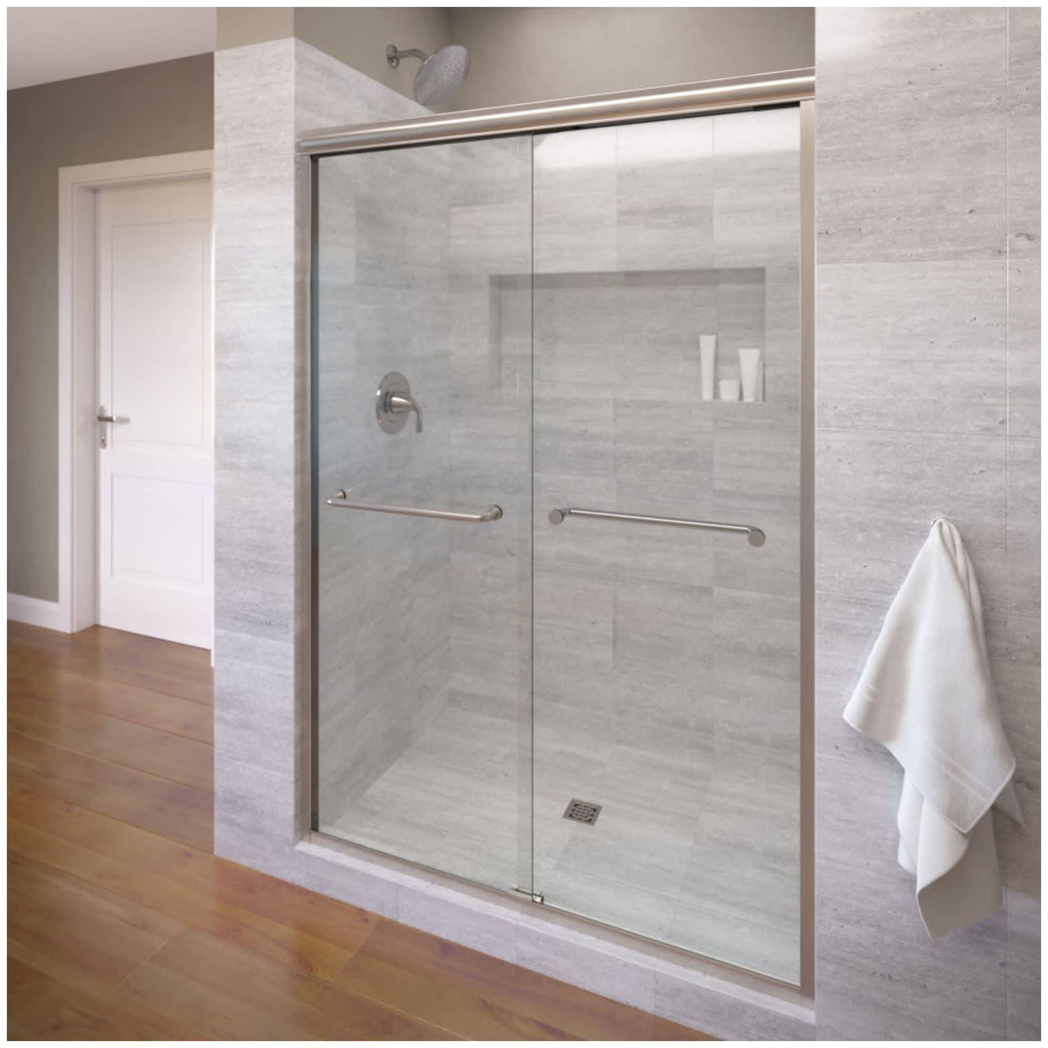 Infinity 43" W x 47'' W x 70" H Semi-Frameless Shower Door