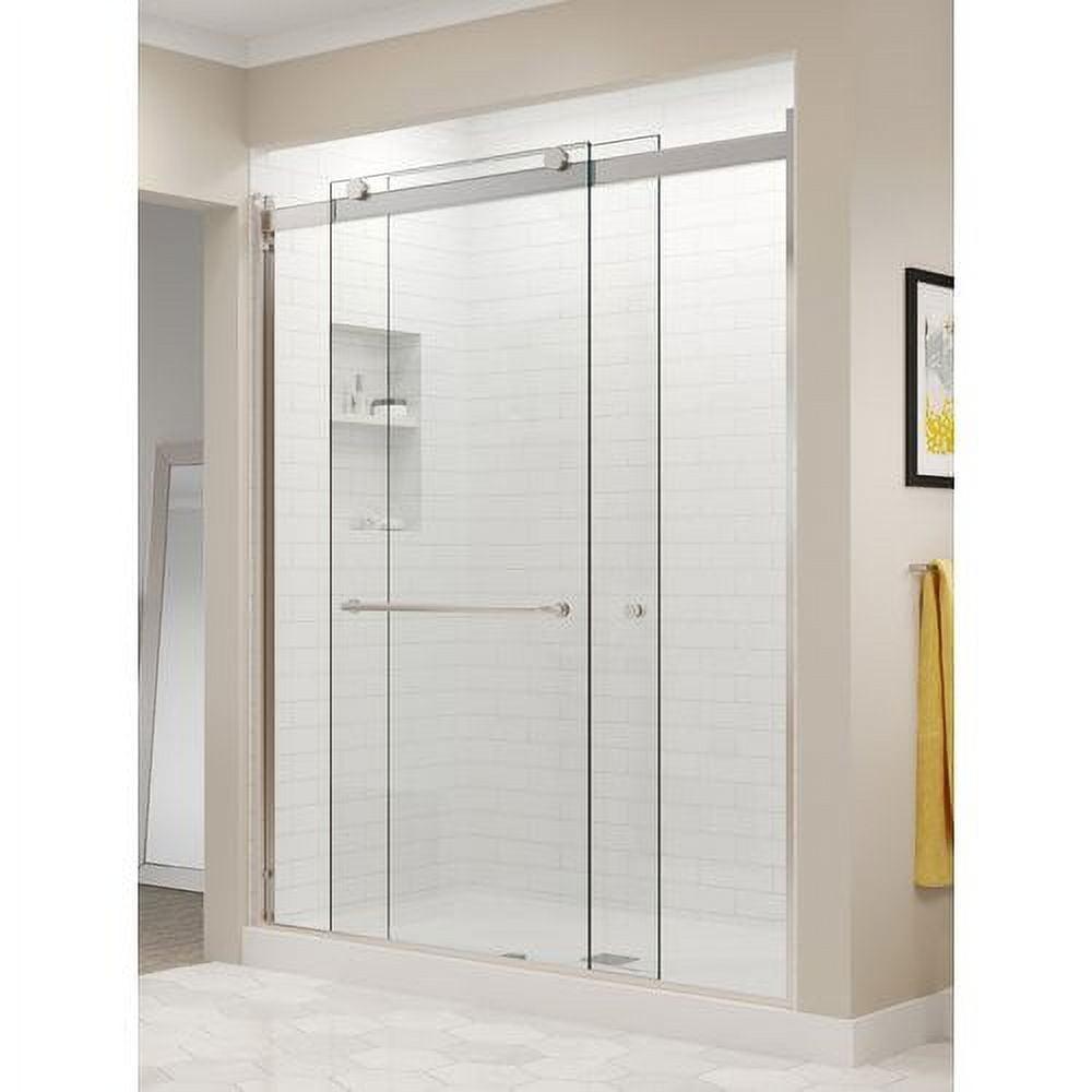 Rotolo 60" Chrome Semi-Frameless Sliding Shower Door