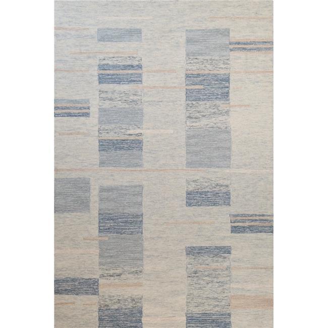 Maklaine Transitional Wool Area Rug Blue Finish - 8'6" X 11'6"