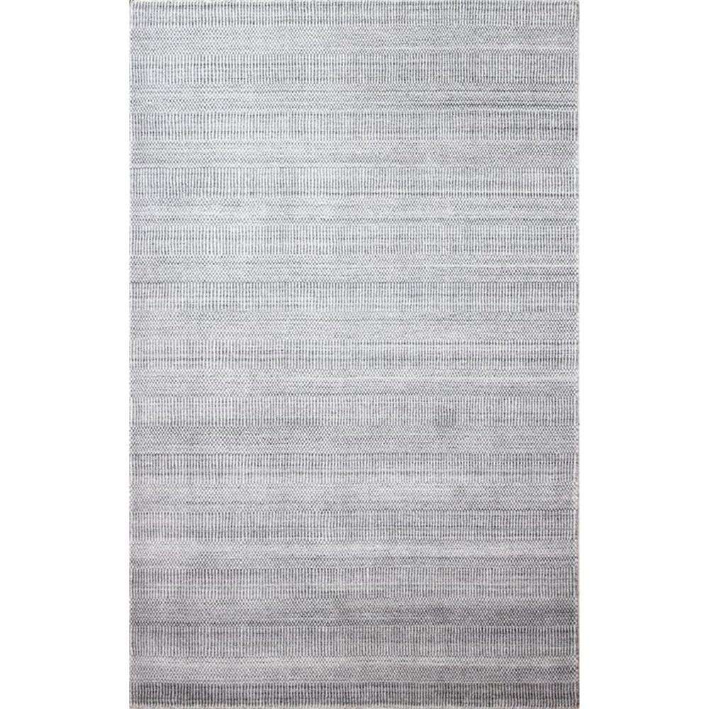 Silver Handmade Wool and Viscose 2' x 3' Area Rug