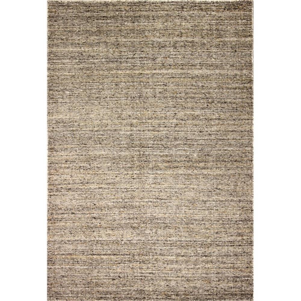 Taupe Hand Loomed Wool Rectangular Area Rug 2' x 3'