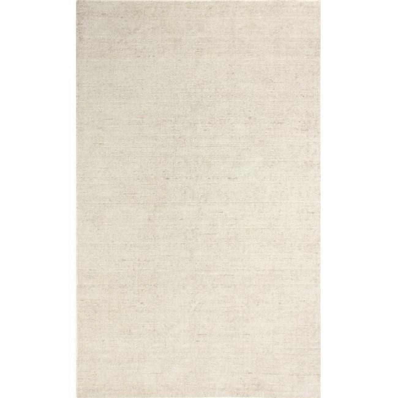 Handmade Shimmering Beige Viscose 4' x 6' Area Rug