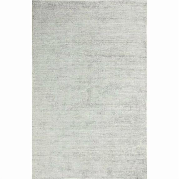 Handcrafted Loomed Viscose 5' x 8' Area Rug in Subtle Gray