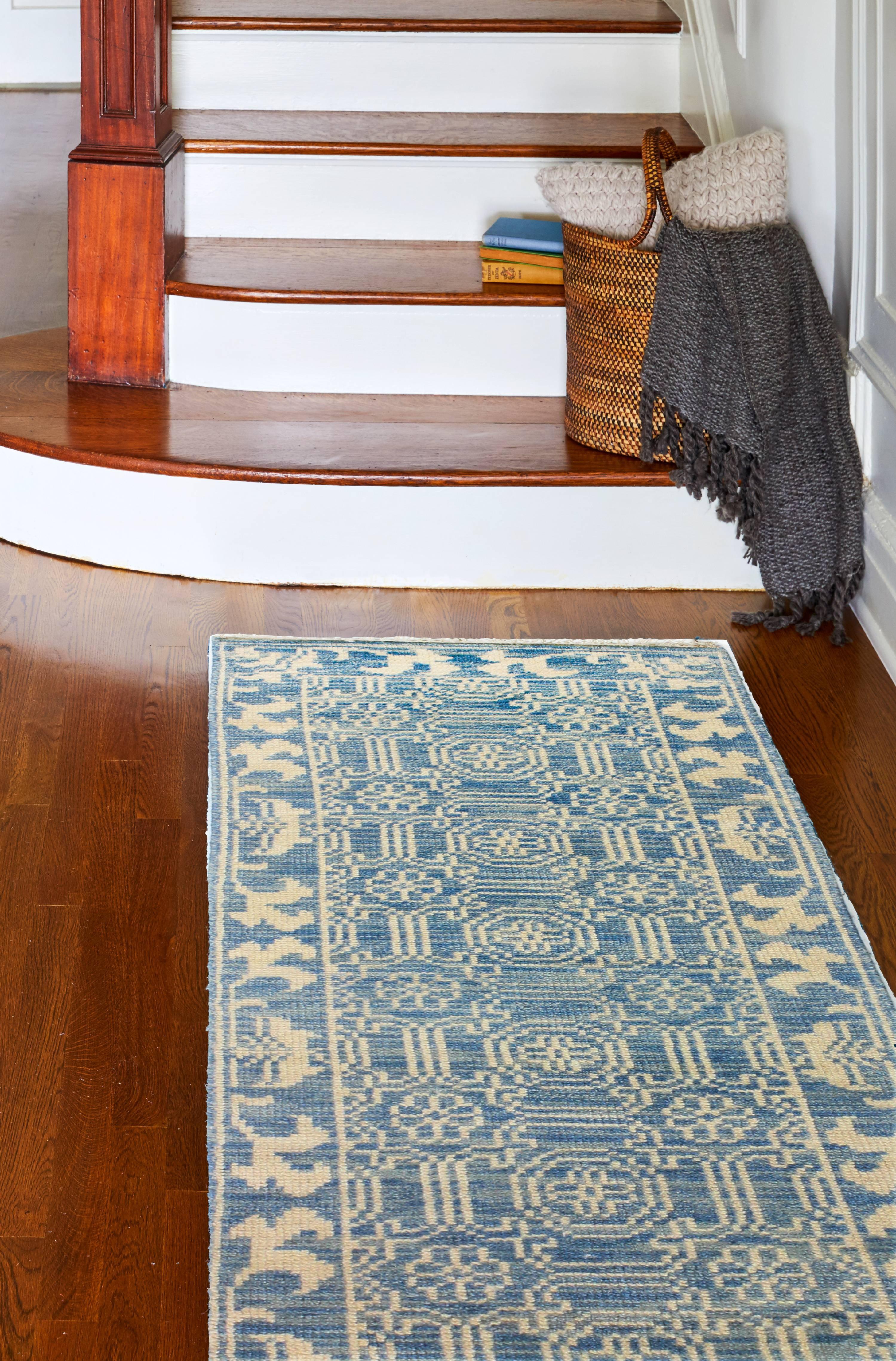 Addie Wool Denim/Cream Rug