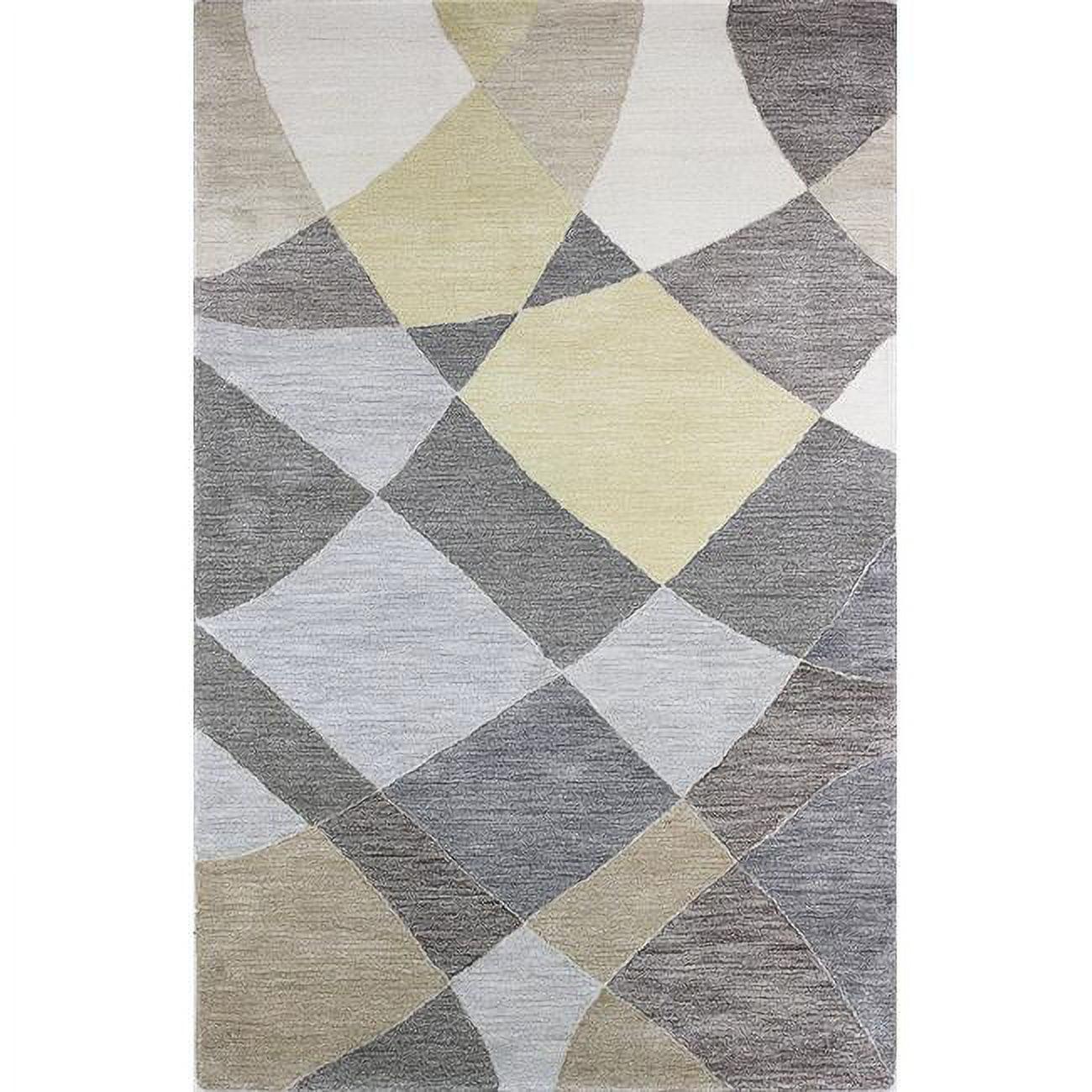 Handmade Multicolor Wool and Viscose Tufted Area Rug