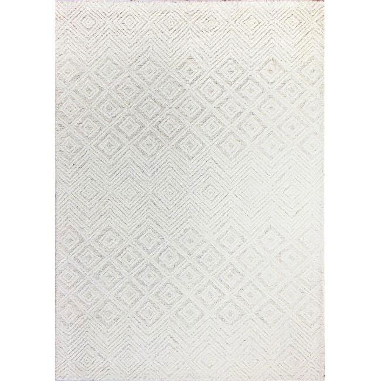 Bashian Naana Area Rug White 5' X 7'6"