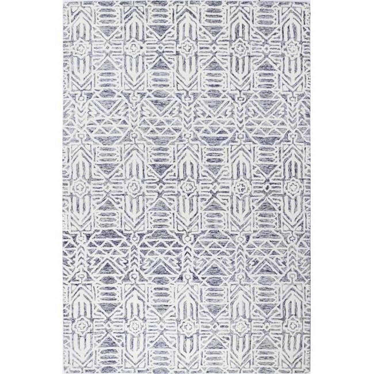 Bashian Verona Noland 7'6" x 9'6" Area Rug in Ivory and Blue