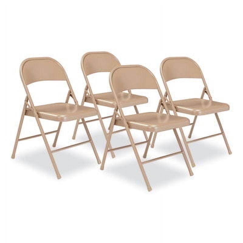 National Public Seating Commercialine Steel Folding Chair Set (Set of 4)