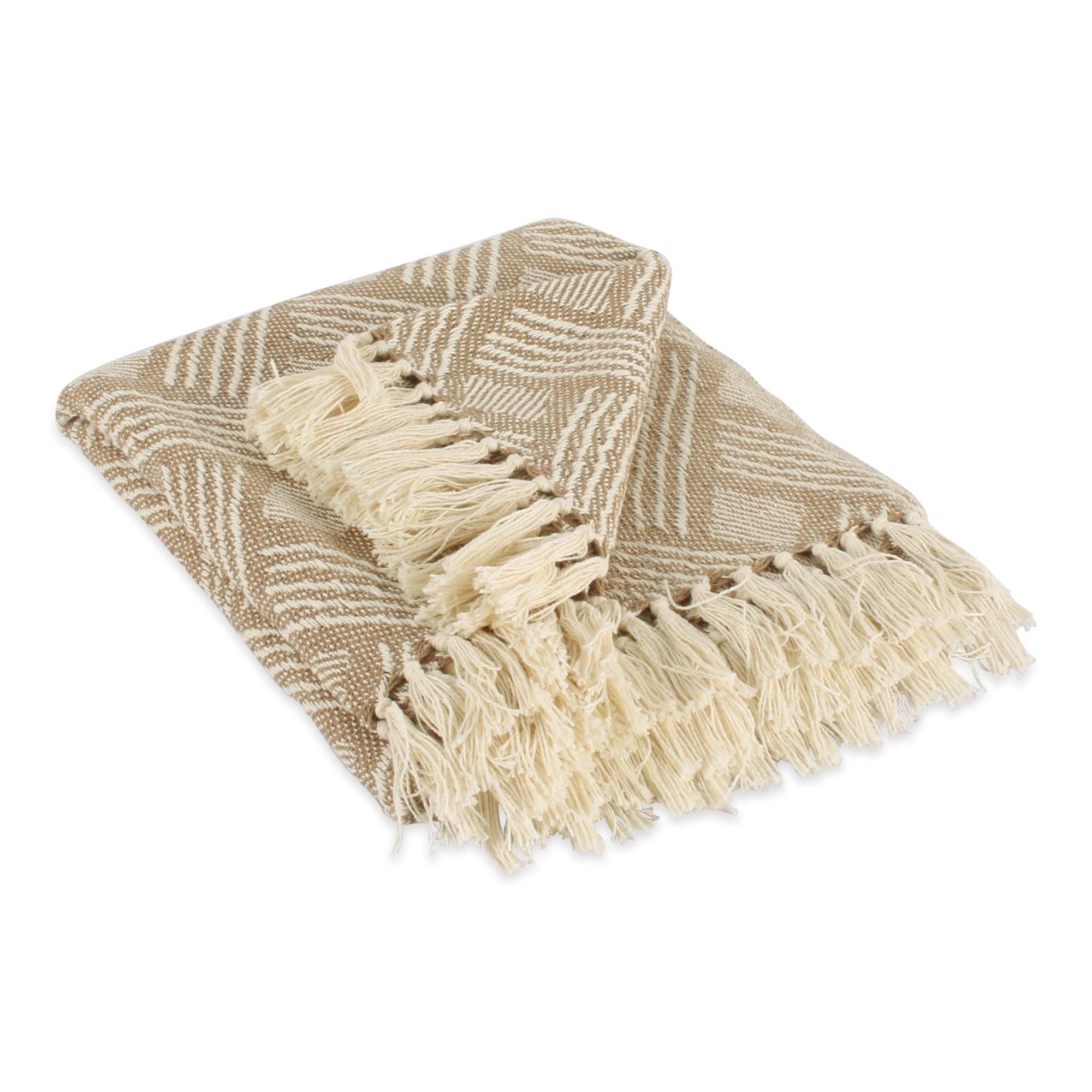 50"x60" Basketweave Throw Blanket - Design Imports