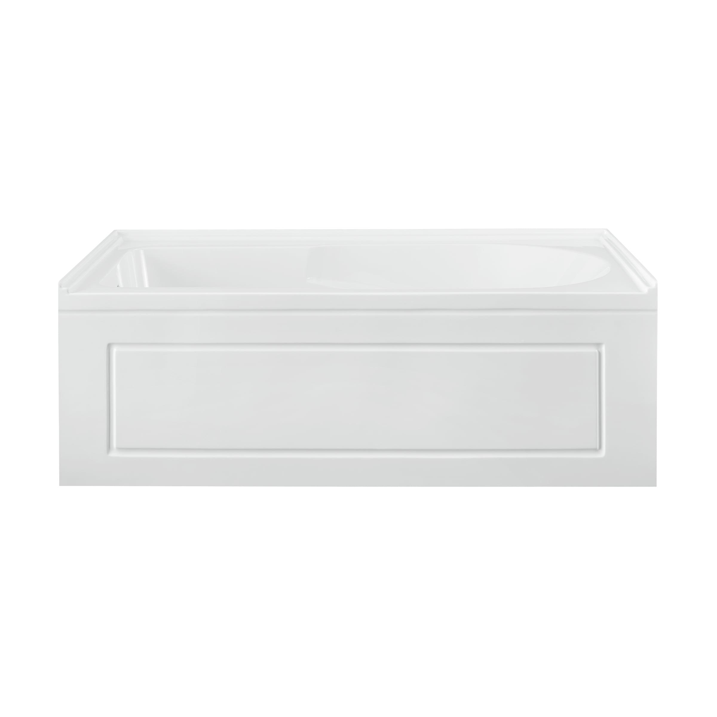 Concorde 60" x 32" Acrylic Glossy White, Alcove, Integral, Apron Bathtub