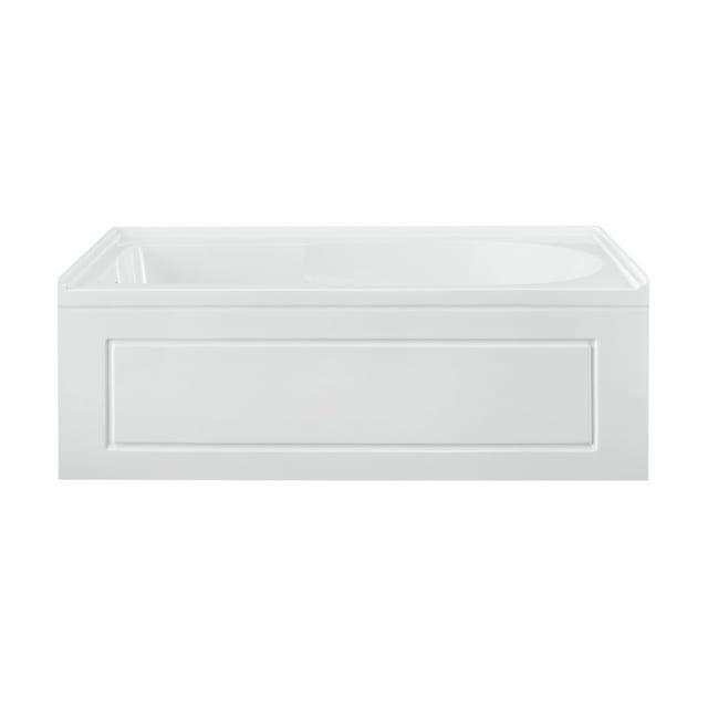 Concorde 60" x 32" Acrylic Glossy White, Alcove, Integral, Apron Bathtub