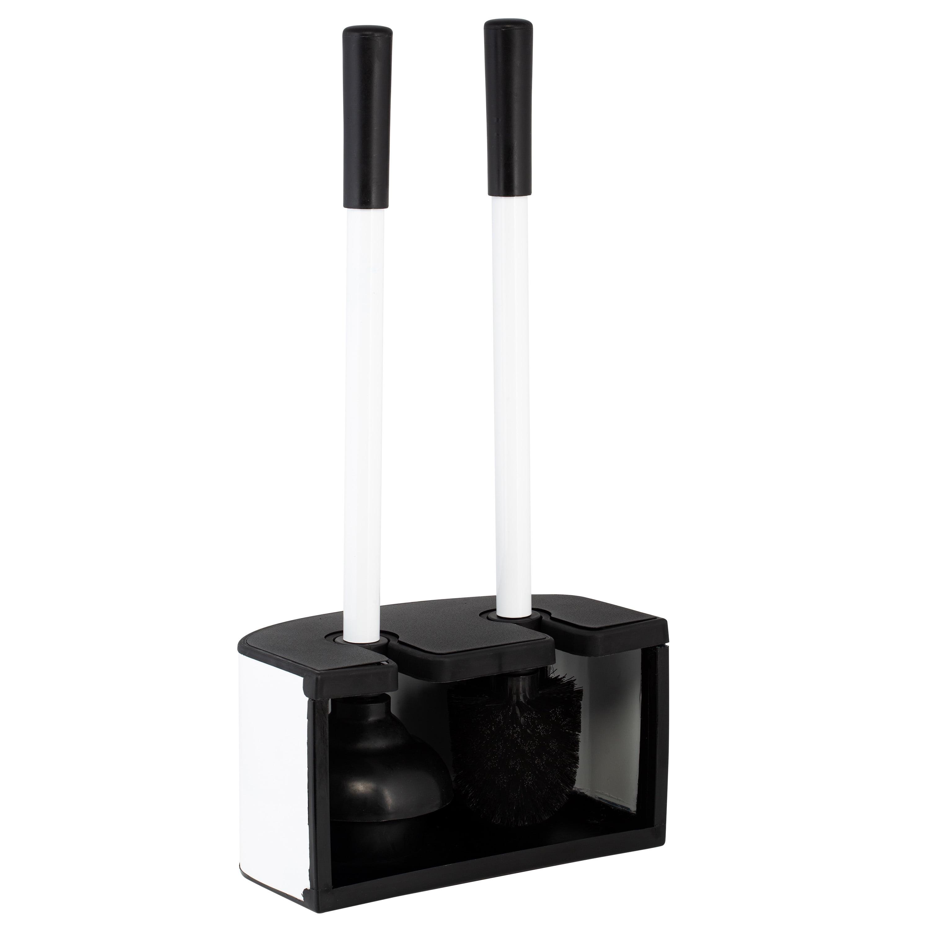 Bath Bliss Bath Bliss 2-In-1 Toilet Brush And Plunger Set In Metal