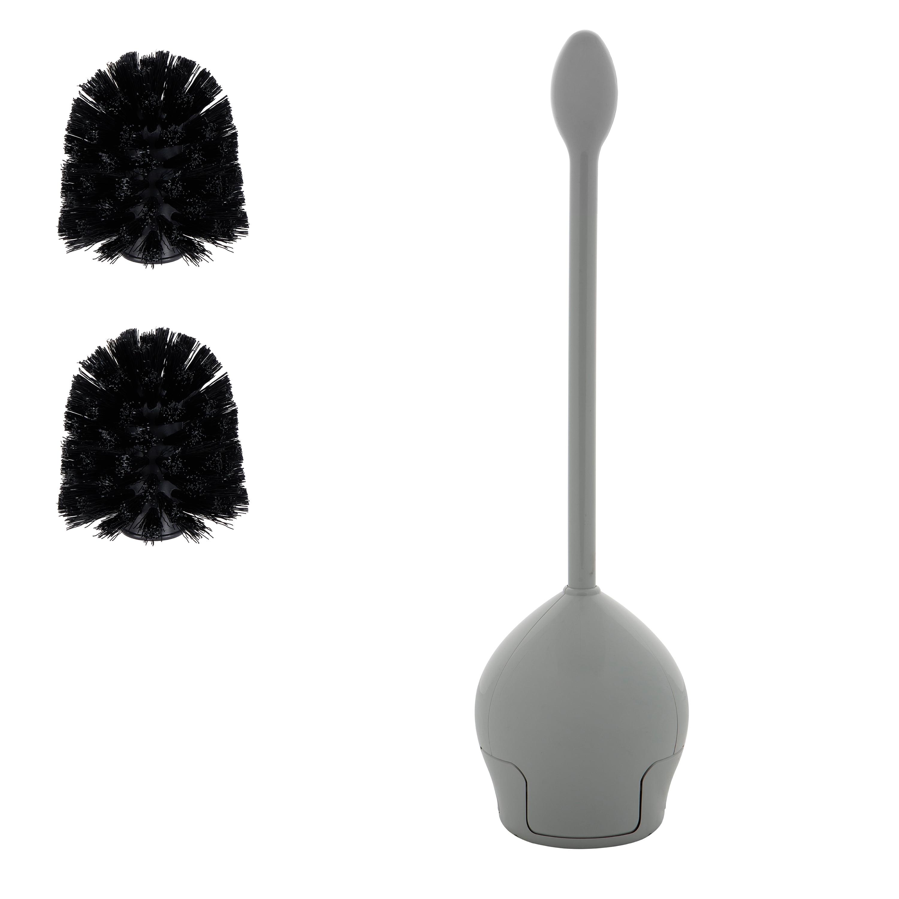 Bath Bliss Bath Bliss Firm Grip Tulip Toilet Bowl Brush with 2 Pack Replacement Brushes in
