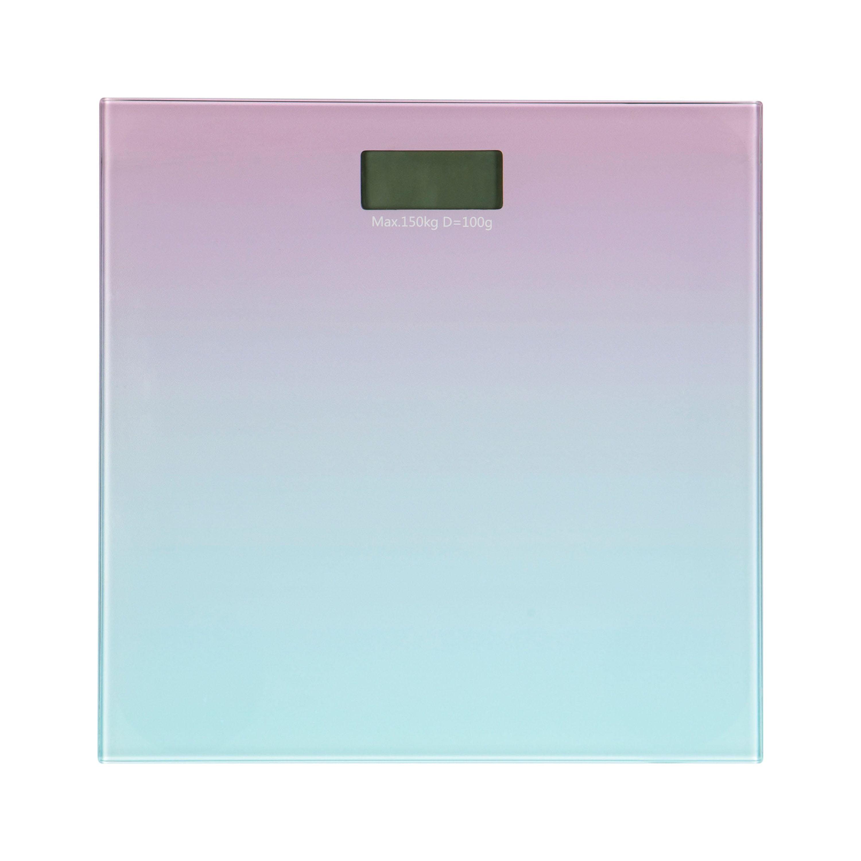 Ombre Glass Digital Bathroom Scale with Easy-to-Read Display