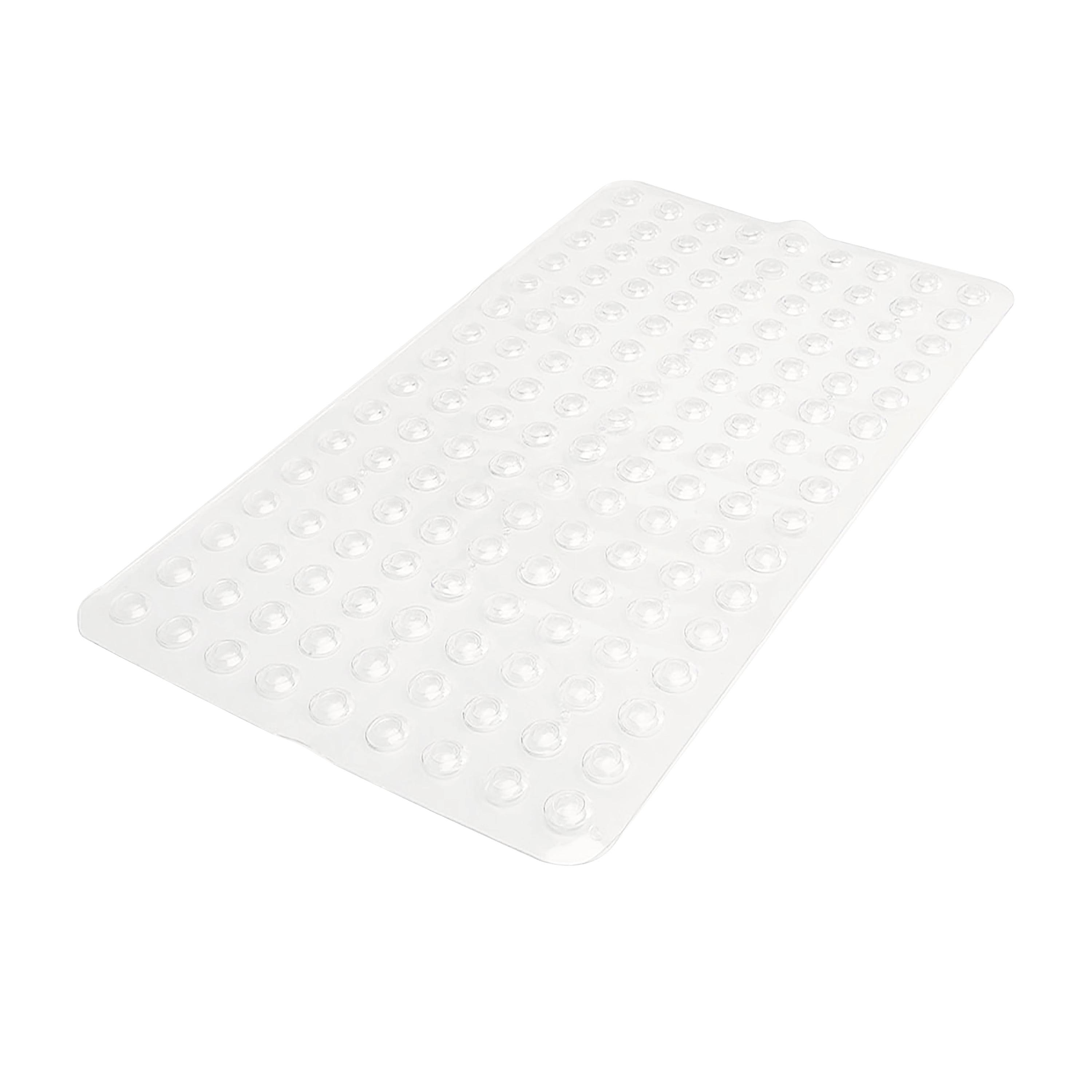 Clear Antimicrobial Non-Slip PVC Shower Mat