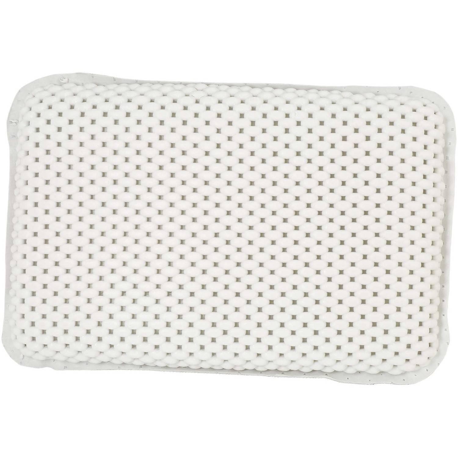 Bath Bliss Spa Foam Bath Pillow, White